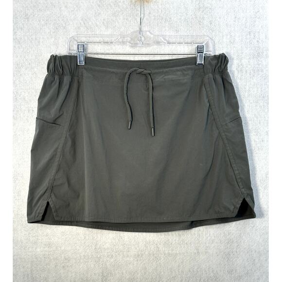 Te Verde Pants - Te Verde Skort Large Drawstring Waist Green Athletic Outdoors Casual Vacation